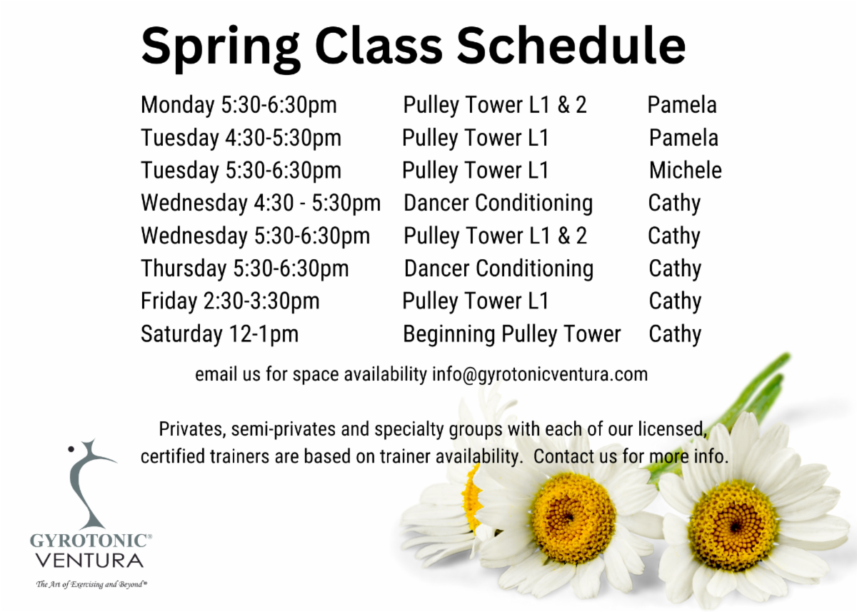 Spring Class Schedule