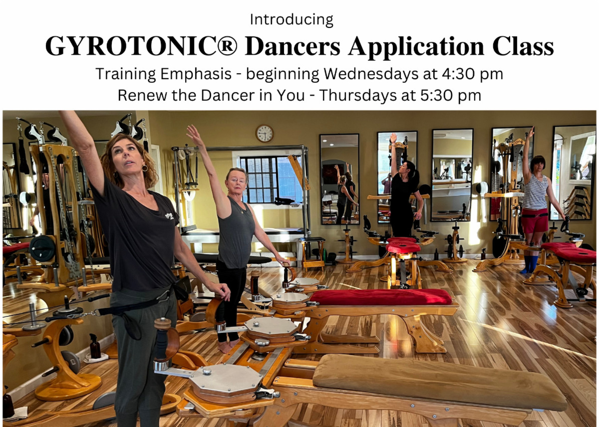 Gyrotonic® Dancers Application Class Schedule